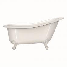 Victoria + Albert SHR-N-SW-OF+FT-SHR-WH - Shropshire 61'' x 30'' Freestanding Slipper Bathtub