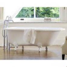 Victoria + Albert WES-N-xx-OF + FT-HAM-PN - Wessex freestanding tub with overflow. Paint finish. Polished Nickel metal Ball & Claw feet