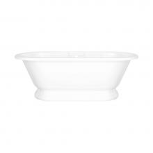 Victoria + Albert YOR-N-SW-OF+YOR-B-SW-OF - York 69'' x 32'' Freestanding Soaking Bathtub With Pedestal Base And Void