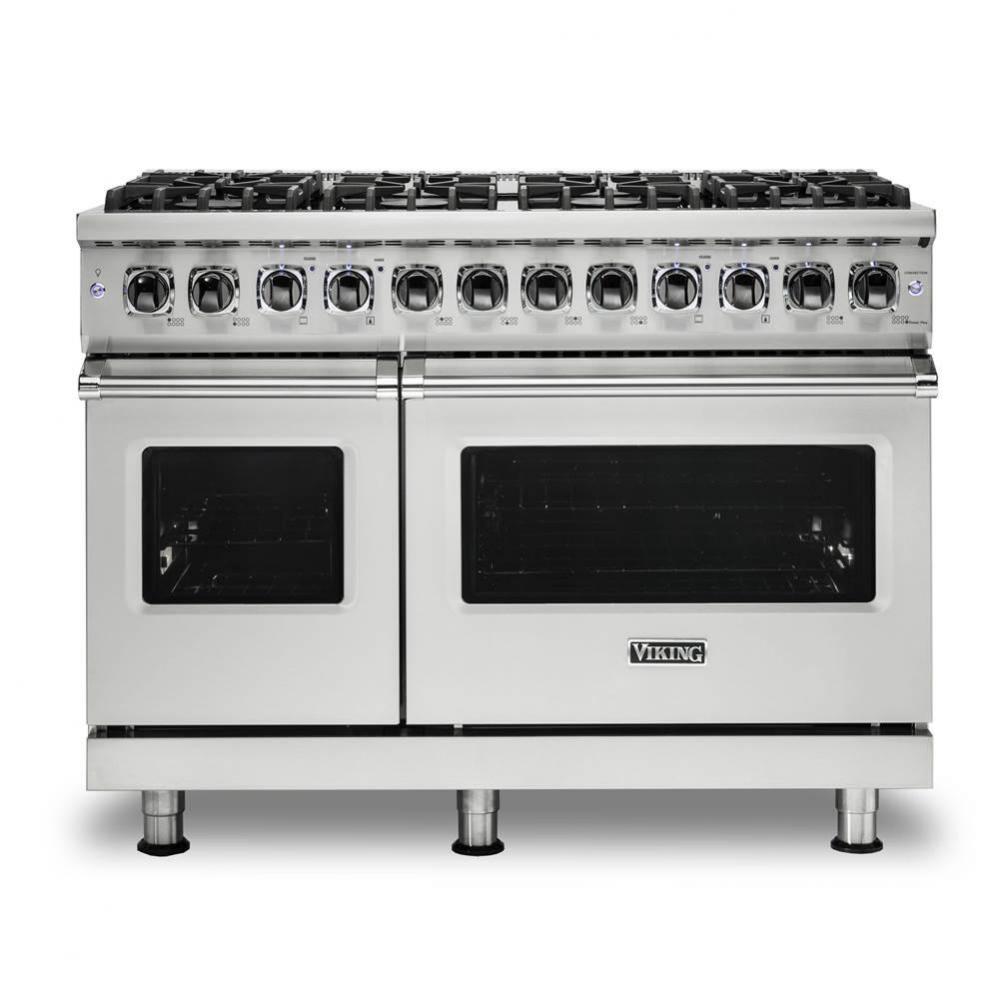 48''W./24''D. Dual Fuel Self-Clean Sealed Burner Range-8 Burners-Stainless