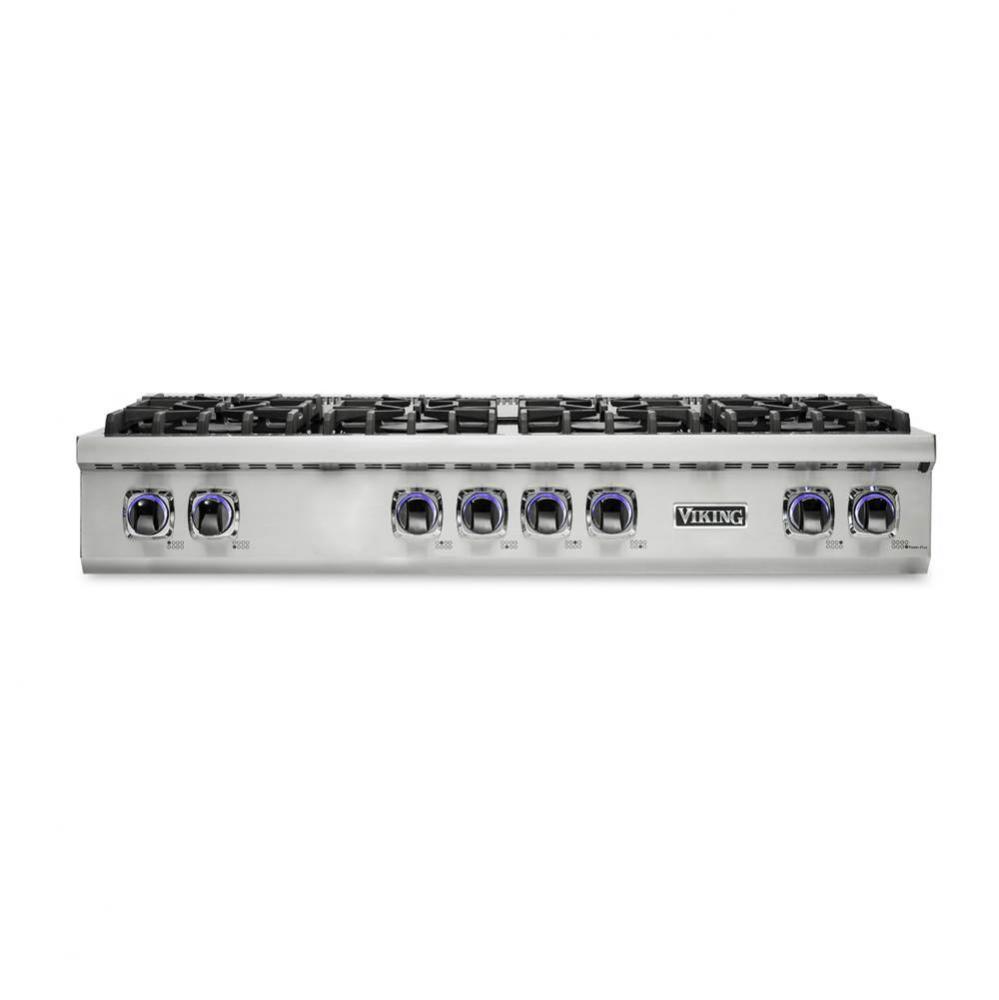 48''W./24''D. Gas Sealed Burner Rangetop-6 Burners/Griddle-Stainless-LP