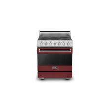 Viking RVER33015BRE - 30''W./24''D. Electric Self-Clean Range-5 Burners-Black Reduction Red