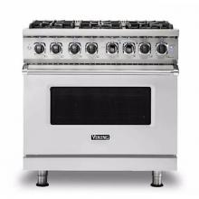 Viking VDR5366BSSLP - 36''W./24''D. Dual Fuel Self-Clean Sealed Burner Range-6 Burners-Stainless-LP