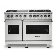 Viking VDR5486GSS - 48''W./24''D. Dual Fuel Self-Clean Sealed Burner Range-6 Burners/Griddle-Stain