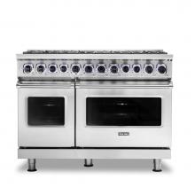 Viking VDR74828BSS - 48''W./24''D. Dual Fuel Sealed Burner Range-8 Burners-Stainless
