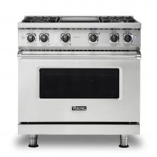 Viking VGR5364GSS - 36''W./24''D. Gas Sealed Burner Range-4 Burners/Griddle-Stainless