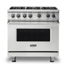 Viking VGR5366BSS - 36''W./24''D. Gas Sealed Burner Range-6 Burners-Stainless