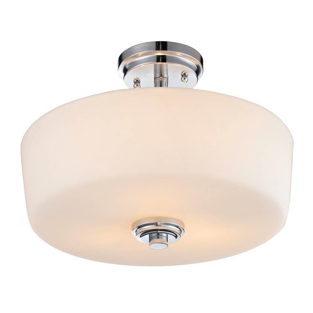 3 Light Semi Flush