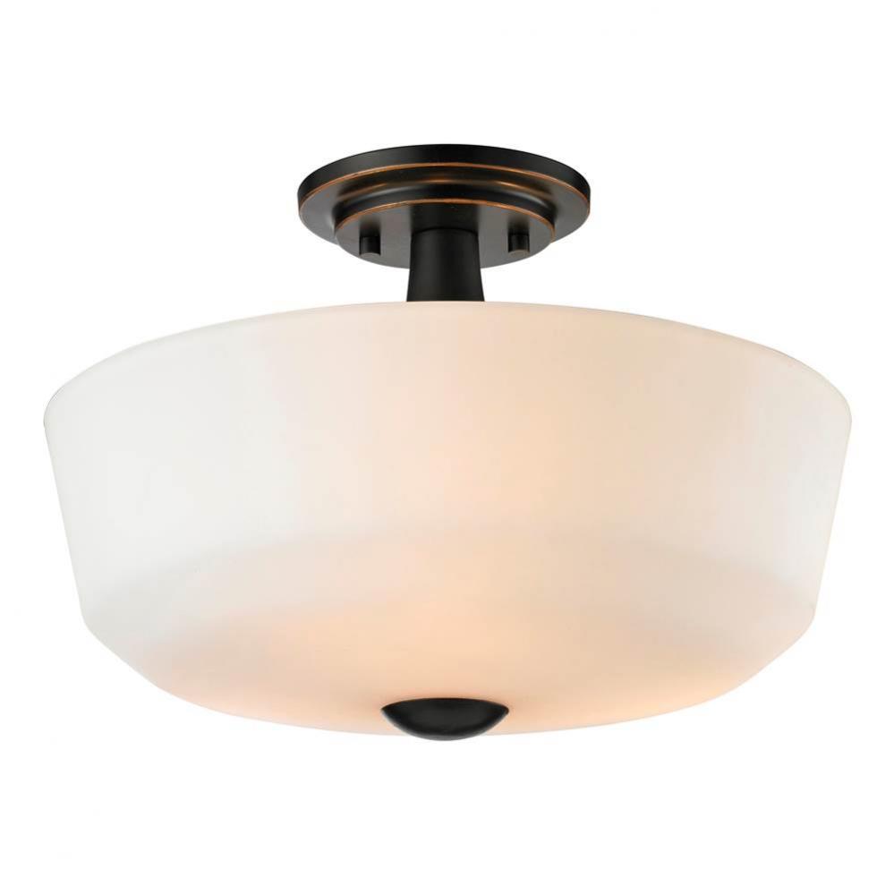 3 Light Semi Flush