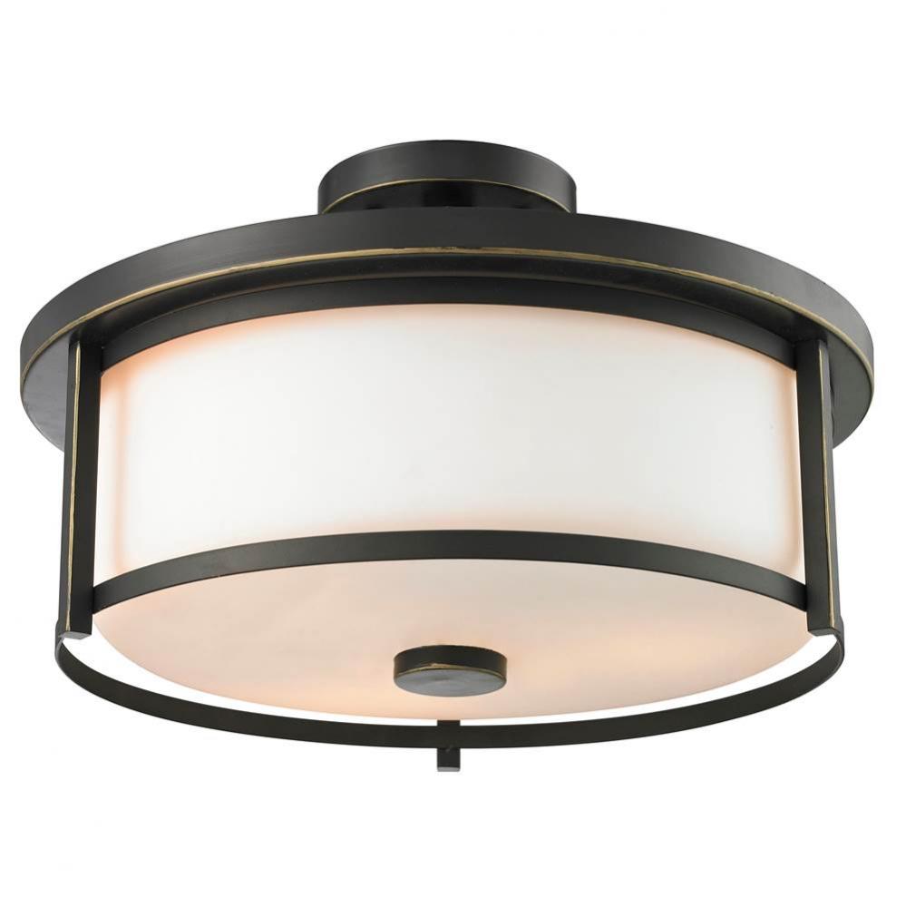 3 Light Semi Flush