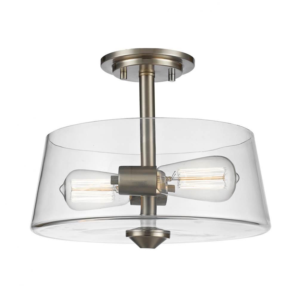 2 Light Semi Flush