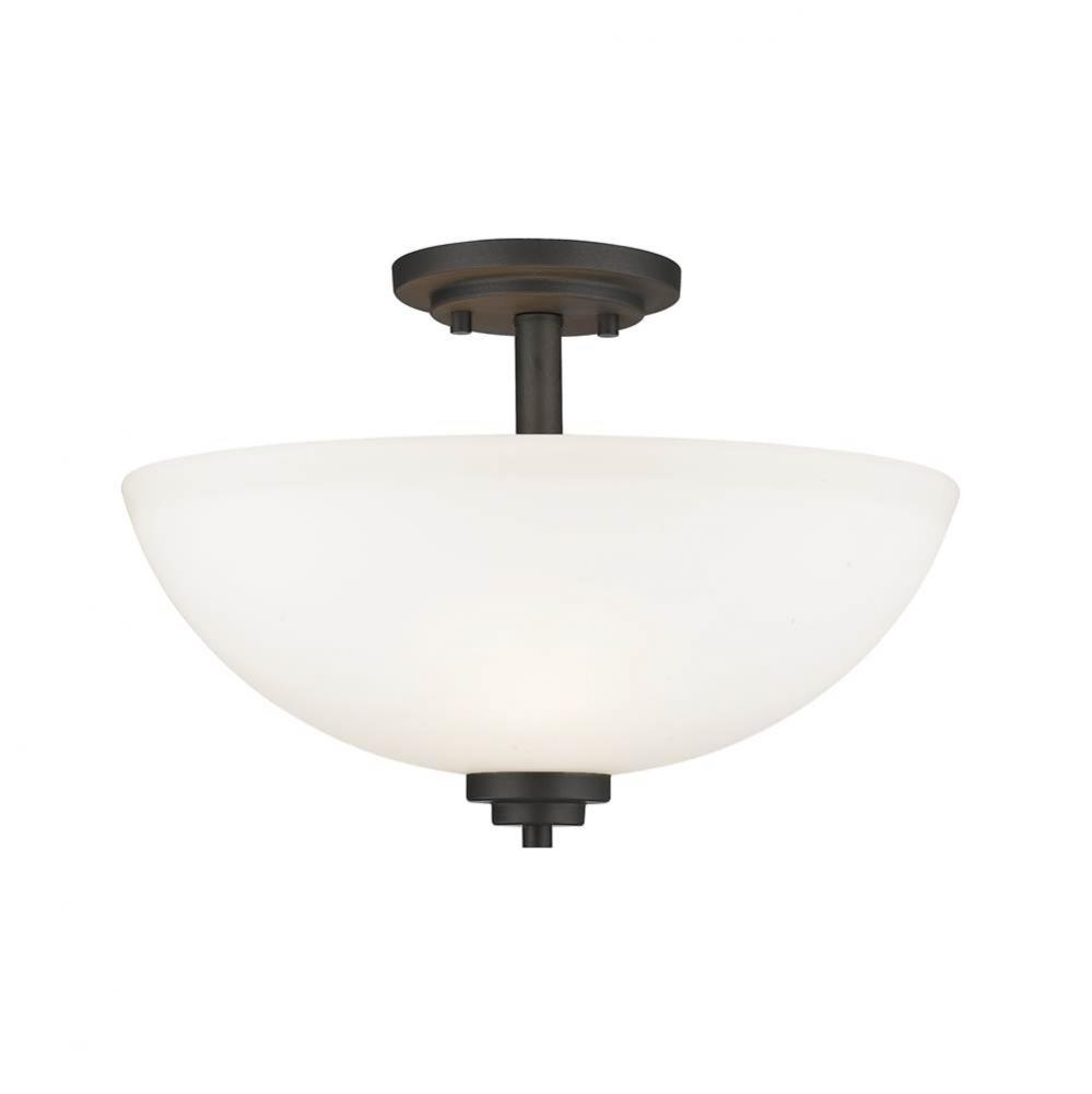 3 Light Semi Flush