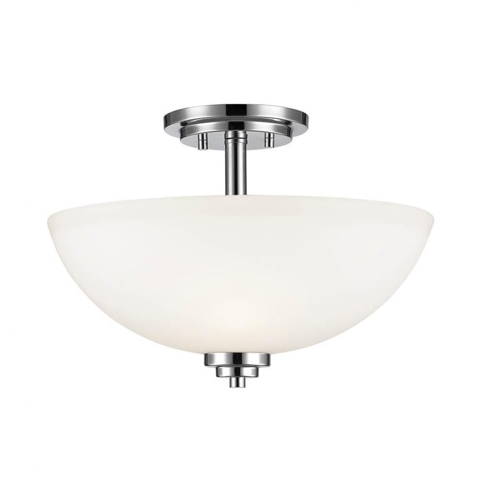 3 Light Semi Flush