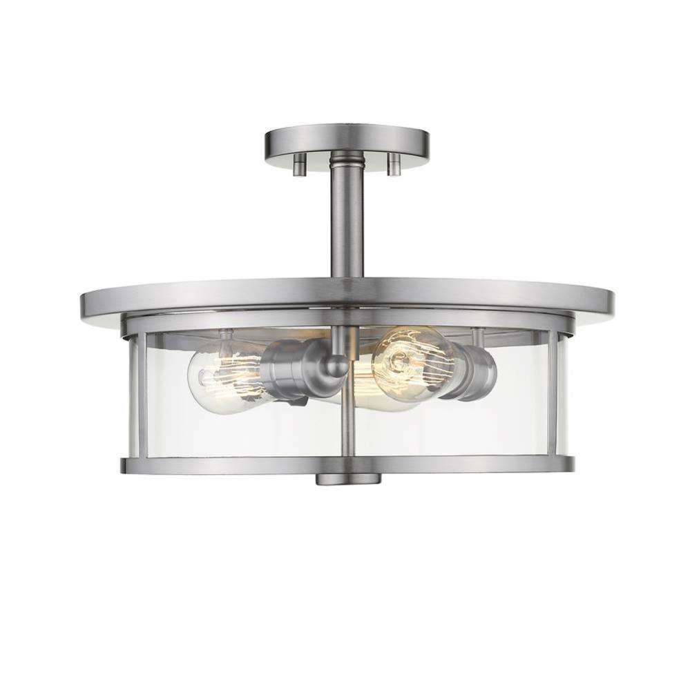 3 Light Semi Flush