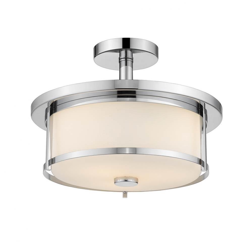 2 Light Semi Flush