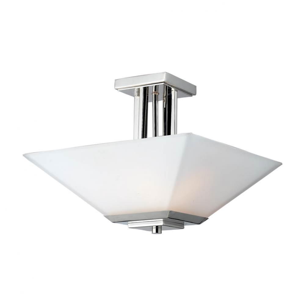 3 Light Semi Flush