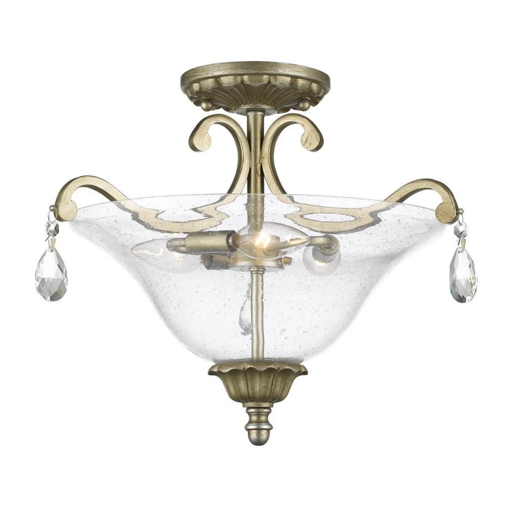 3 Light Semi Flush