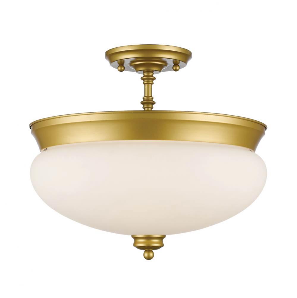 3 Light Semi Flush