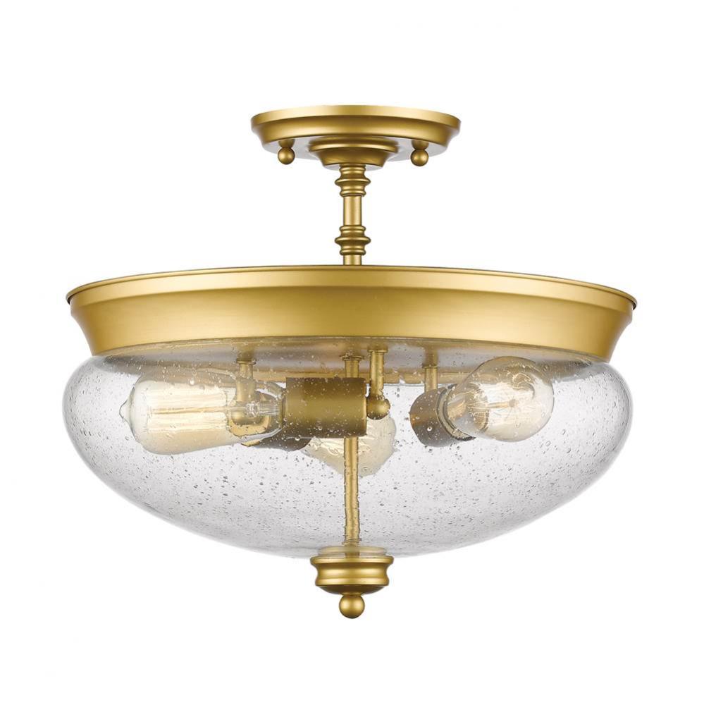 3 Light Semi Flush