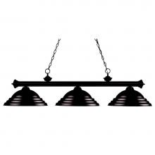 Z-Lite 100703BRZ-SBRZ - 3 Light Billiard
