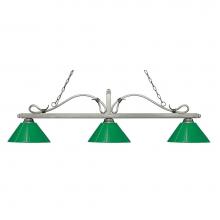 Z-Lite 114-3AS-PGR - 3 Light Billiard