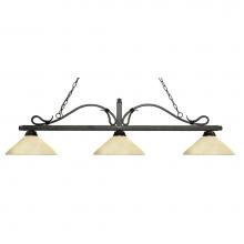 Z-Lite 114-3GB-AGM14 - 3 Light Billiard