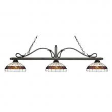 Z-Lite 114-3GB-F14-1 - 3 Light Billiard