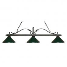 Z-Lite 114-3GB-MDG - 3 Light Billiard
