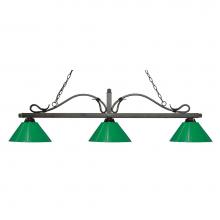 Z-Lite 114-3GB-PGR - 3 Light Billiard