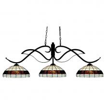 Z-Lite 126BRZ-F14-1 - 3 Light Billiard