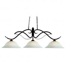 Z-Lite 126BRZ-WM16 - 3 Light Billiard