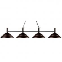 Z-Lite 127-4BRZ-SBRZ - 4 Light Billiard