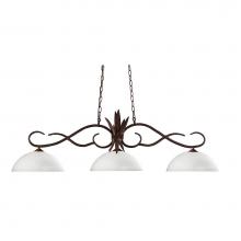 Z-Lite 129BRZ-DMO14 - 3 Light Billiard