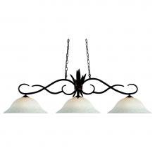 Z-Lite 129BRZ-WM16 - 3 Light Billiard