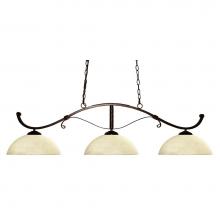 Z-Lite 148BRZ-DGM14 - 3 Light Billiard