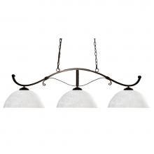 Z-Lite 148BRZ-DWL14 - 3 Light Billiard