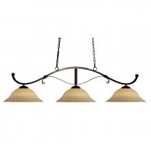 Z-Lite 148BRZ-GM16 - 3 Light Billiard