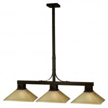 Z-Lite 150BRZ-MGL13 - 3 Light Billiard