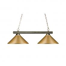 Z-Lite 155-2BN-MSG - 2 Light Billiard