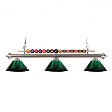 Z-Lite 170BN-ARG - 3 Light Billiard