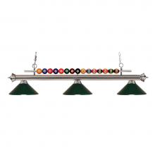 Z-Lite 170BN-MDG - 3 Light Billiard