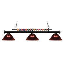 Z-Lite 170MB-ARBG - 3 Light Billiard