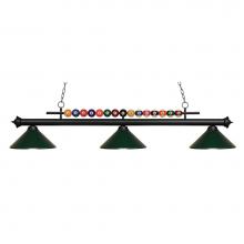 Z-Lite 170MB-MDG - 3 Light Billiard