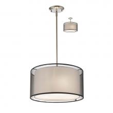 Z-Lite 192-15BK-C - 3 Light Convertible