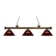 Z-Lite 200-3AB-ARBG - 3 Light Billiard
