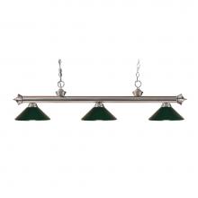 Z-Lite 200-3BN-MDG - 3 Light Billiard