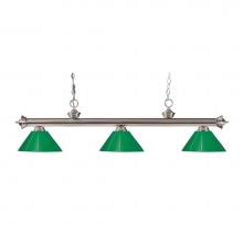 Z-Lite 200-3BN-PGR - 3 Light Billiard