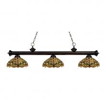 Z-Lite 200-3BRZ-C14 - 3 Light Billiard