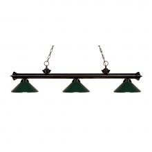 Z-Lite 200-3BRZ-MDG - 3 Light Billiard
