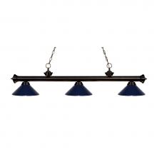 Z-Lite 200-3BRZ-MNB - 3 Light Billiard